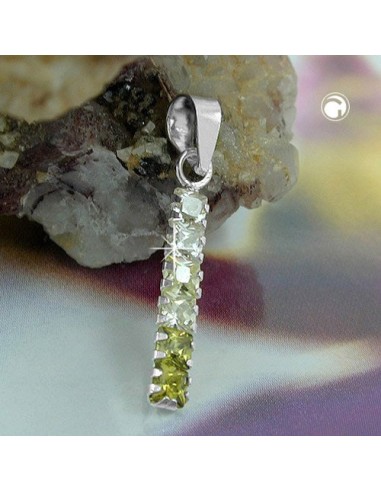 Hängsmycke Zirconia Green-Olive Silver 925