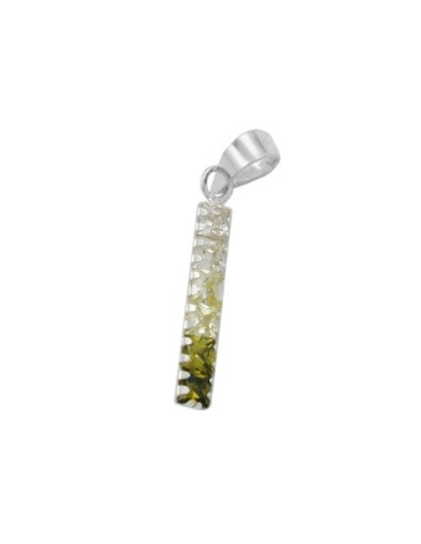 Hängsmycke Zirconia Green-Olive Silver 925