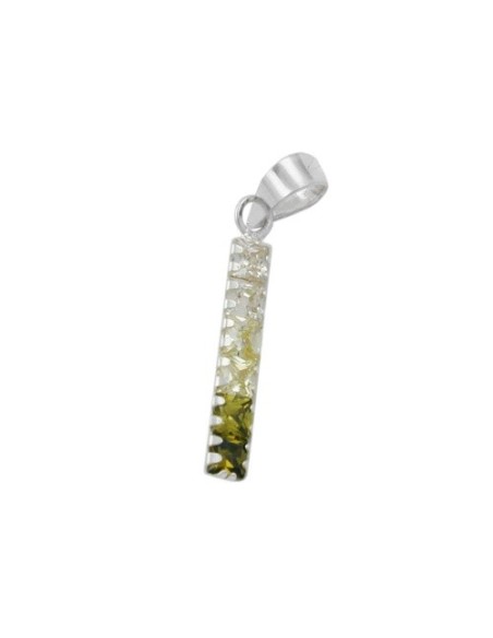 Hängsmycke Zirconia Green-Olive Silver 925
