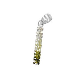 Hängsmycke Zirconia Green-Olive Silver 925