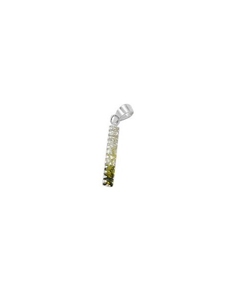 Hängsmycke Zirconia Green-Olive Silver 925