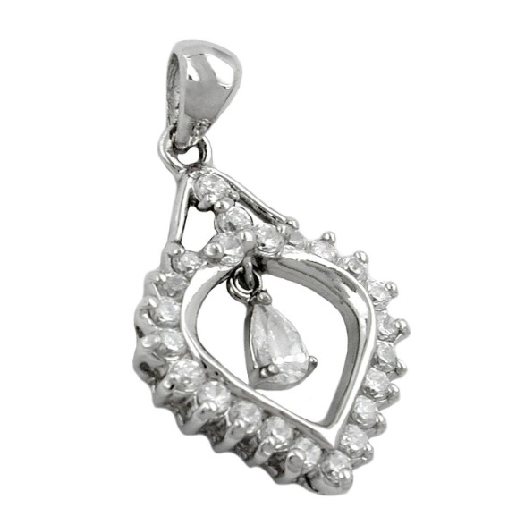 Hängsmycke Zirconia Heart Silver 925