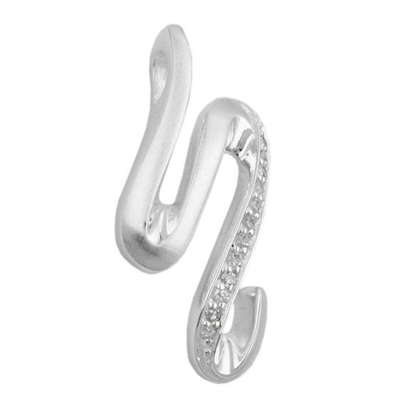 Hängsmycke Zirconia Matt Silver 925