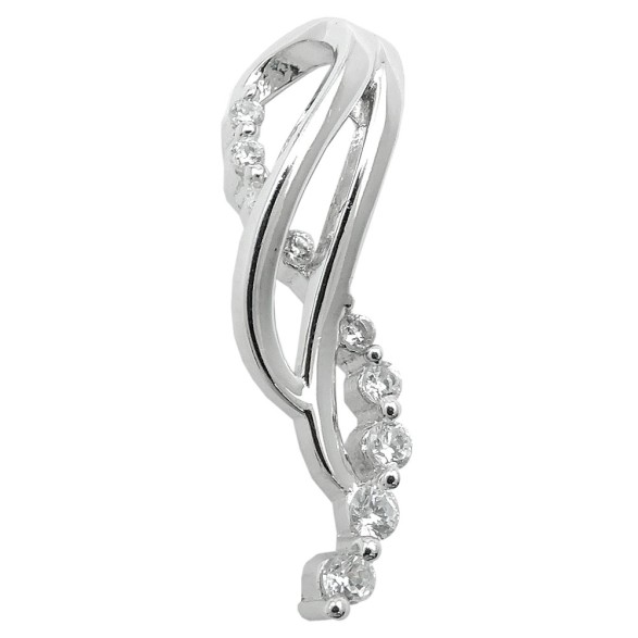 Hängsmycke Zirconia Rhodium Plat Silver 925