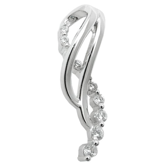 Hängsmycke Zirconia Rhodium Plat Silver 925