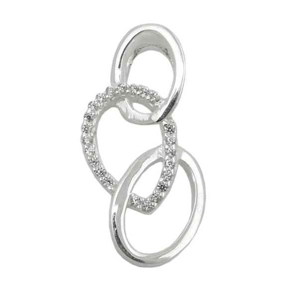 Hängsmycke Zirconias Polished Silver 925