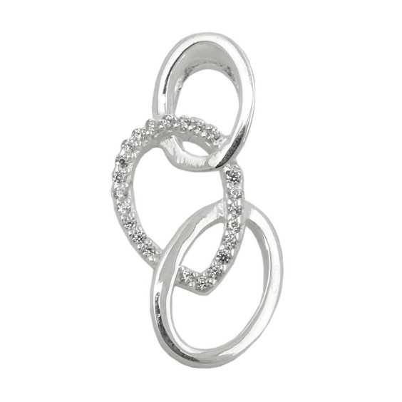 Hängsmycke Zirconias Polished Silver 925