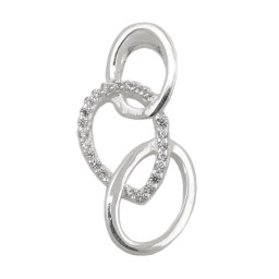 Hängsmycke Zirconias Polished Silver 925