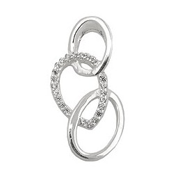 Hängsmycke Zirconias Polished Silver 925