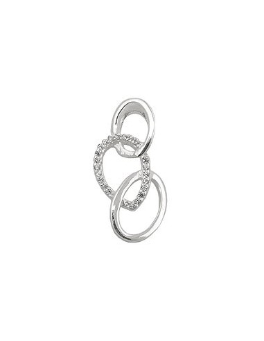 Hängsmycke Zirconias Polished Silver 925