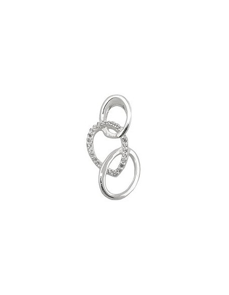 Hängsmycke Zirconias Polished Silver 925
