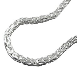 Kedja Byzantine 4x4mm 55cm Silver 925