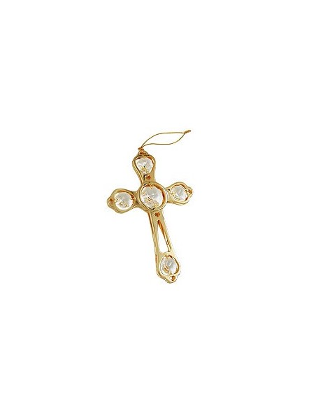 Kors With Crystal Elements Guldpläterad