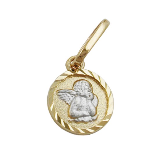 pendant baby's christening gold 9k