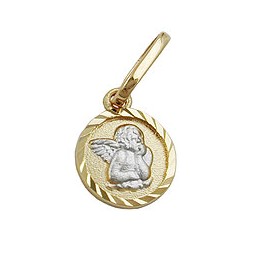 pendant baby's christening gold 9k