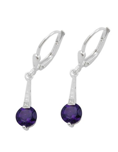 Leverback Örhängen Amethyst Silver 925