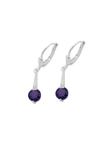 Leverback Örhängen Amethyst Silver 925