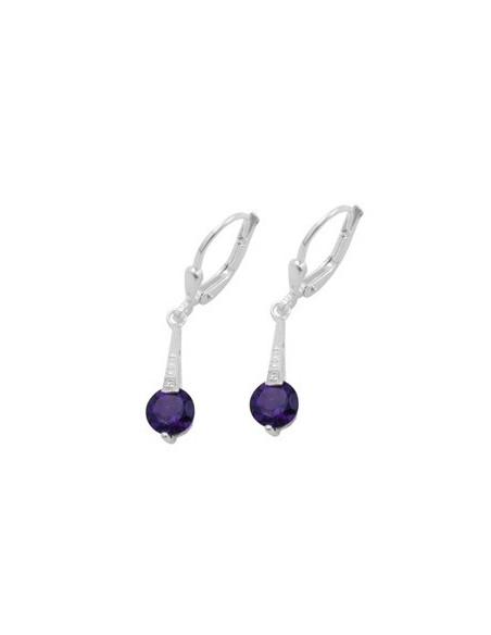 Leverback Örhängen Amethyst Silver 925