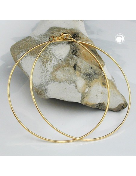 chain 0.8mm tonda round 42cm 9kt gold