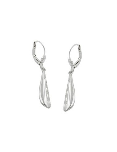 Leverback Örhängen Diamond Cut Silver 925