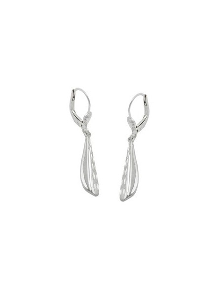 Leverback Örhängen Diamond Cut Silver 925