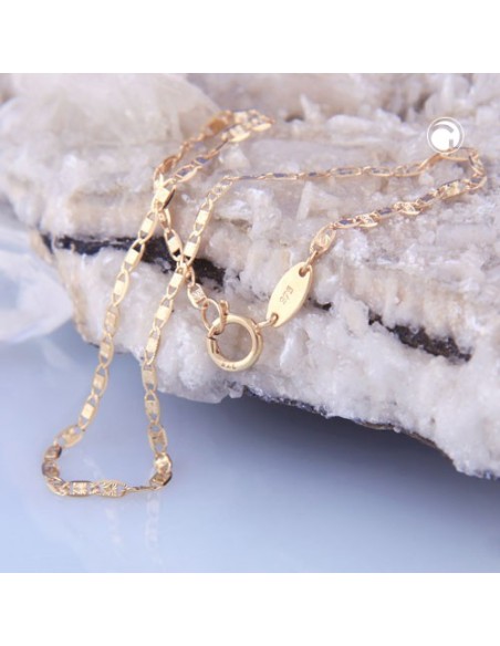chain 45mm fancy sparkling 9k gold