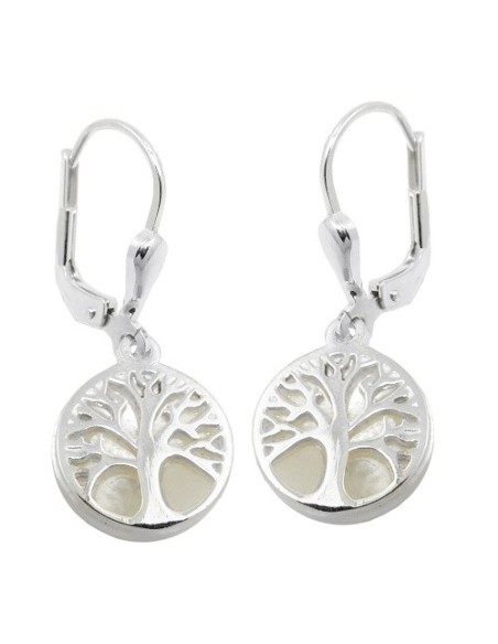 Leverback Örhängen Tree Pearl Silver 925