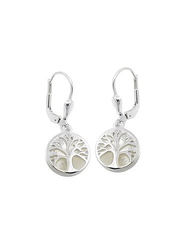 Leverback Örhängen Tree Pearl Silver 925