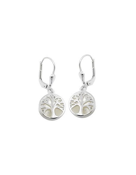 Leverback Örhängen Tree Pearl Silver 925