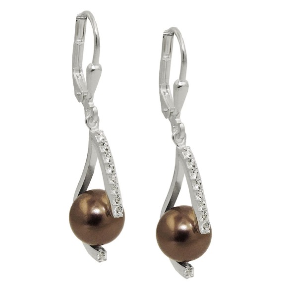 Leverback Örhängen Zirconia Silver 925