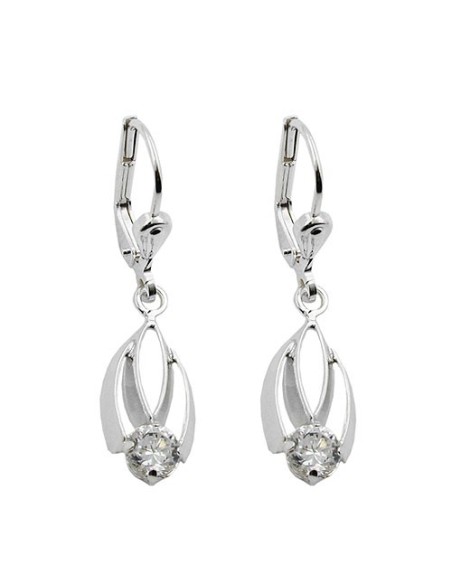 Leverback Örhängen Zirconia Silver 925