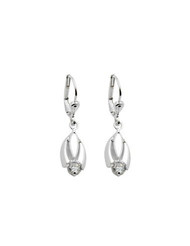 Leverback Örhängen Zirconia Silver 925