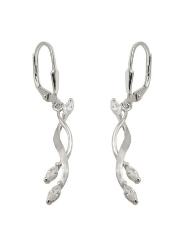 Leverback Örhängen Zirconia Silver 925