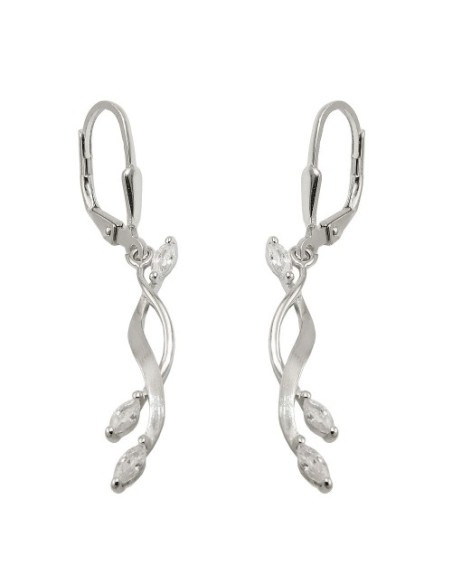 Leverback Örhängen Zirconia Silver 925