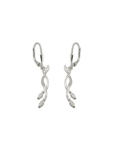 Leverback Örhängen Zirconia Silver 925