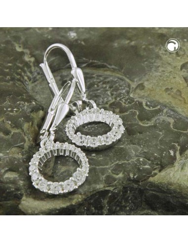 Leverback Örhängen Zirconia Silver 925