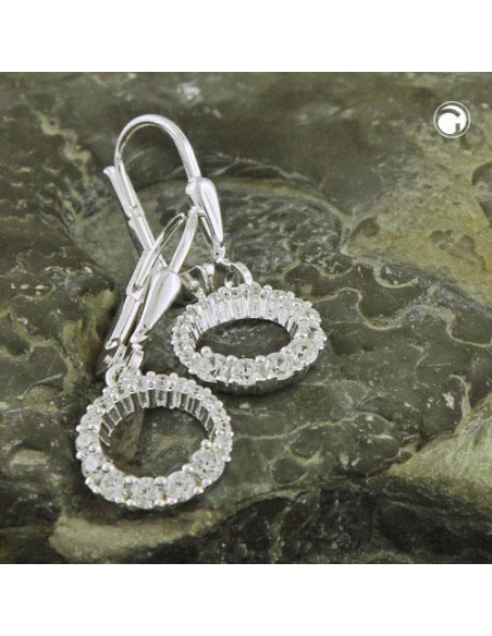 Leverback Örhängen Zirconia Silver 925