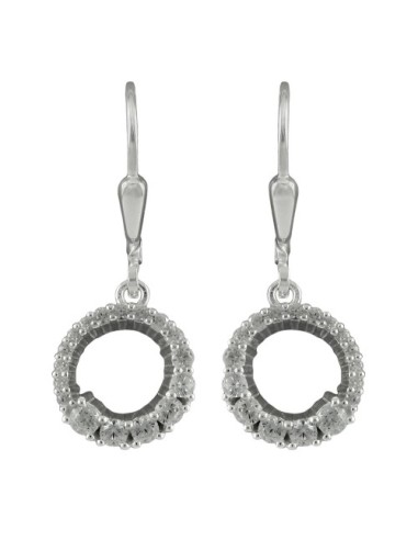 Leverback Örhängen Zirconia Silver 925