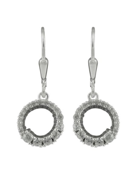 Leverback Örhängen Zirconia Silver 925