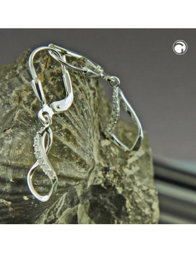 Leverback Örhängen Zirconia Silver 925