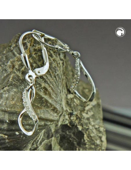 Leverback Örhängen Zirconia Silver 925