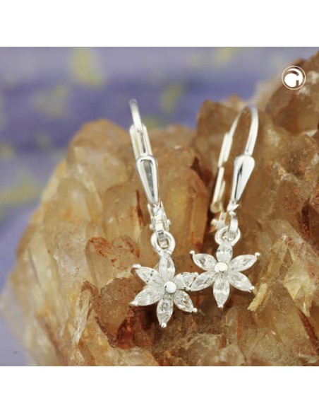 Leverback Örhängen Zirconia Silver 925