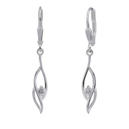Leverback Örhängen Zirconia Silver 925
