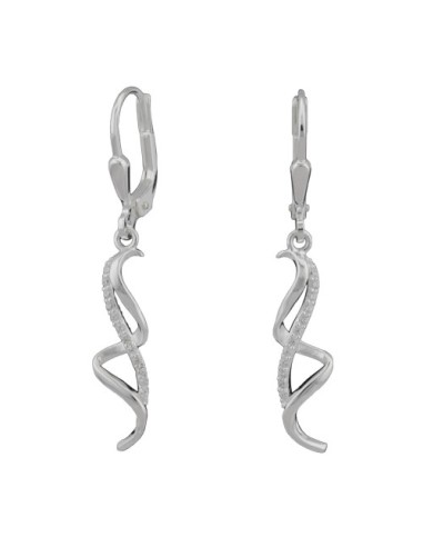 Leverback Örhängen Zirconia Silver 925