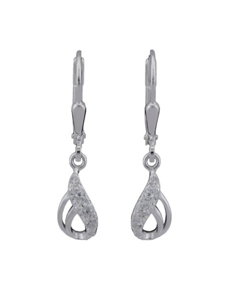 Leverback Örhängen Zirconia Silver 925