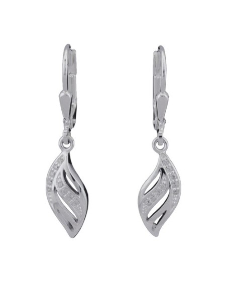 Leverback Örhängen Zirconia Silver 925