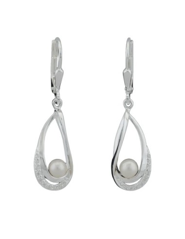 Leverback Örhängen Zirconia Silver 925
