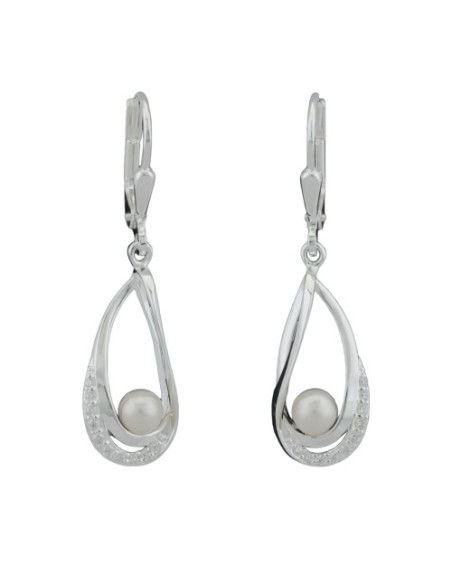 Leverback Örhängen Zirconia Silver 925