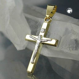 pendant crucifix 9k gold