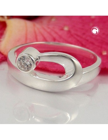 Ring 9mm Zirconia Crystal Silver 925